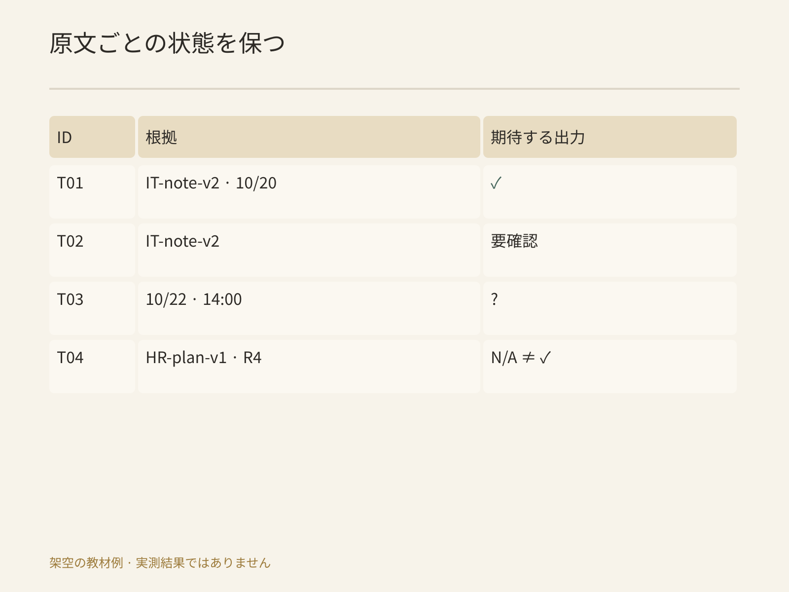 予約、添付不足、免除は異なる状態と根拠を必要とする