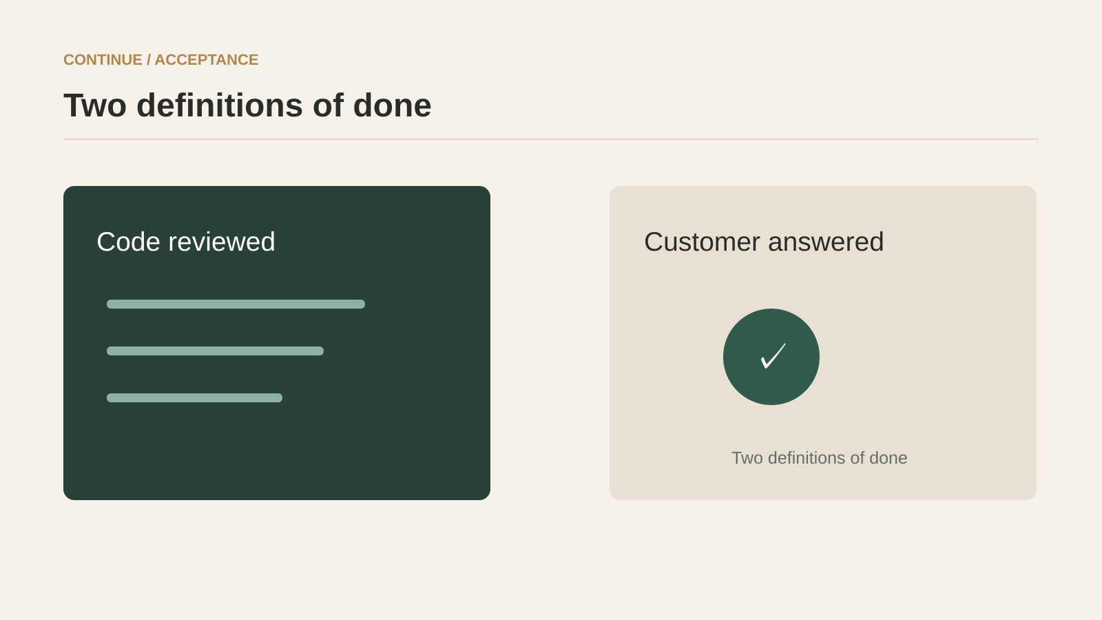 Use evidence at the boundary, not a feature count